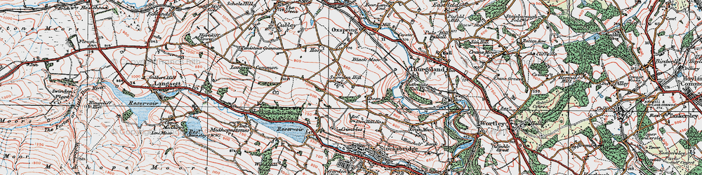 Old map of Snowden Hill in 1924