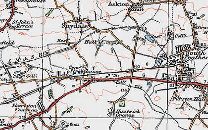 Old map of Snydale in 1925