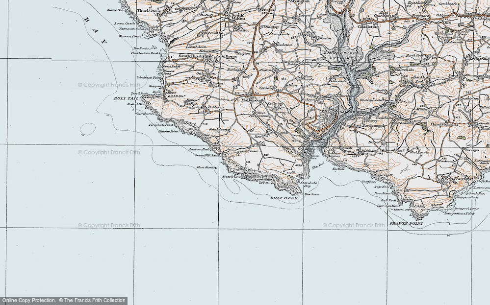 Old Map of Soar, 1919 in 1919