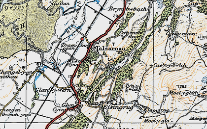Old map of Soar in 1922