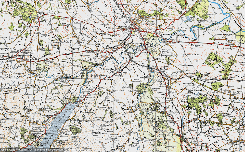 Old Map of Sockbridge, 1925 in 1925