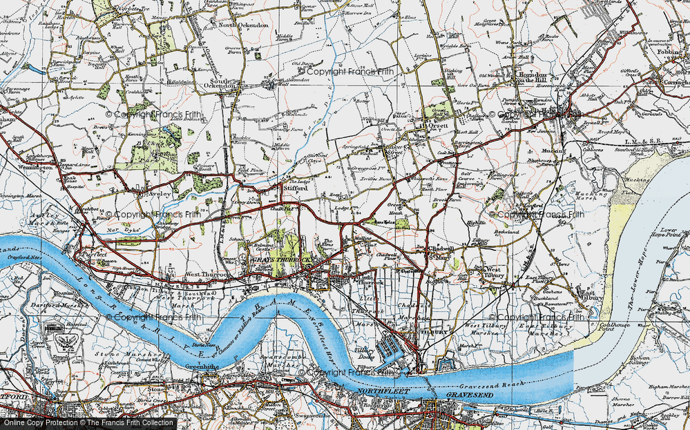 Old Map of Socketts Heath, 1920 in 1920