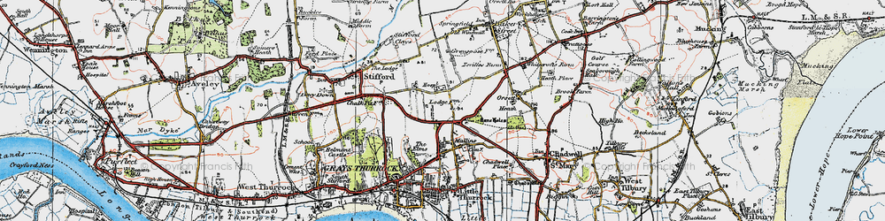 Old map of Socketts Heath in 1920