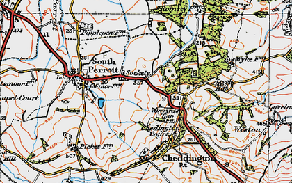 Old map of Sockety in 1919