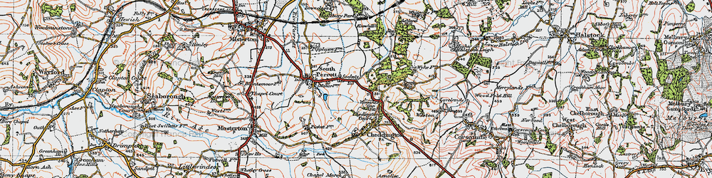 Old map of Sockety in 1919