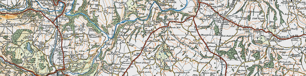 Old map of Sodylt in 1921