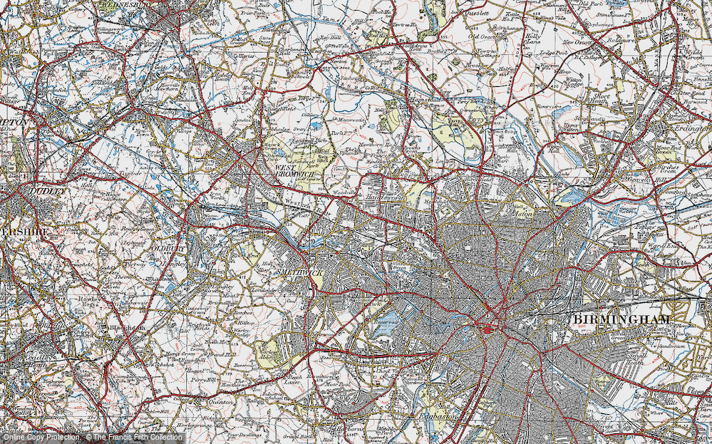 Old Map of Soho, 1921 in 1921