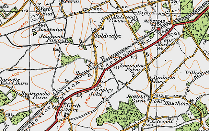 Old map of Soldridge in 1919