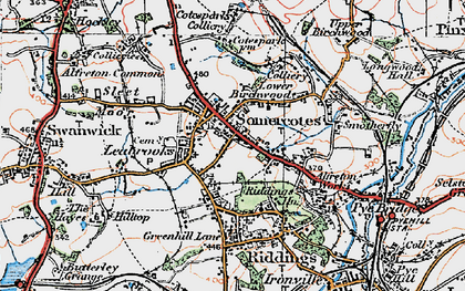 Old map of Somercotes in 1921