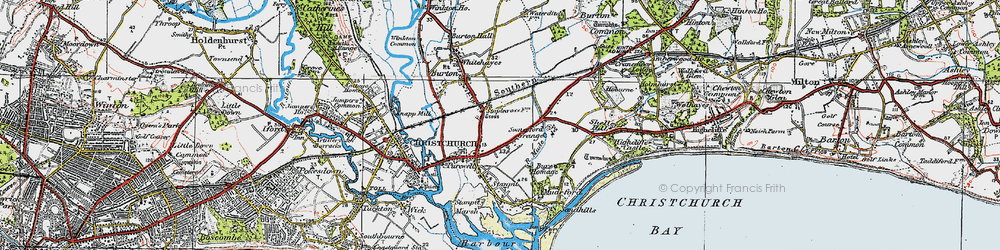 Old map of Somerford in 1919