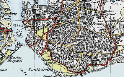 Old map of Somers Town in 1919
