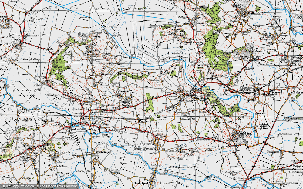 Old Map of Somerton Hill, 1919 in 1919