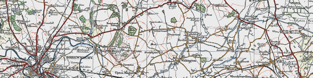 Old map of Somerwood in 1921