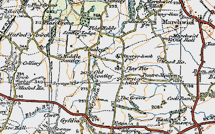 Old map of Middle Sontley in 1921