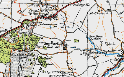 Old map of Bullpark Wood in 1919