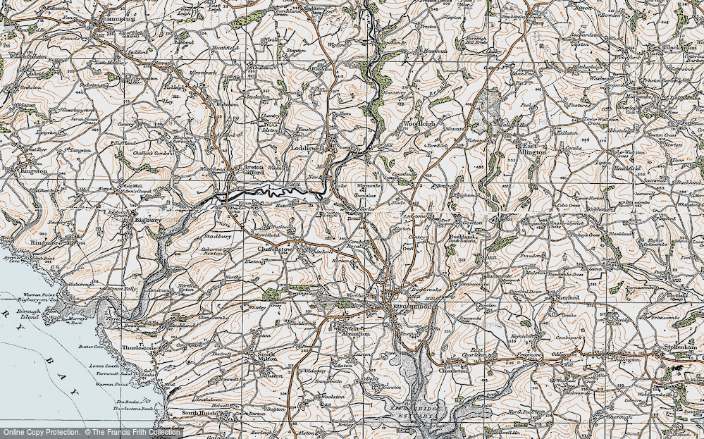Old Map of Sorley, 1919 in 1919