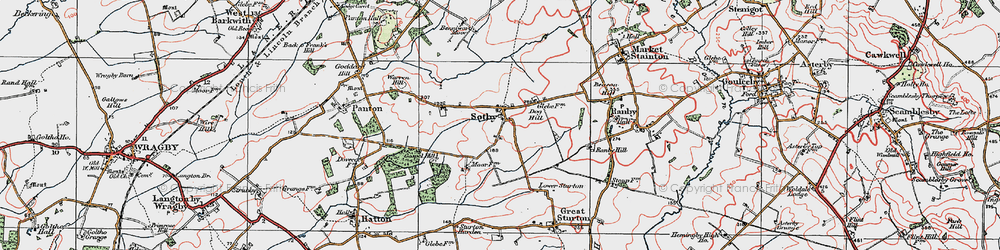 Old map of Sotby in 1923