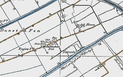 Old map of Blankney Fen in 1923