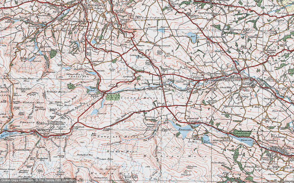 Old Map of Soughley, 1924 in 1924