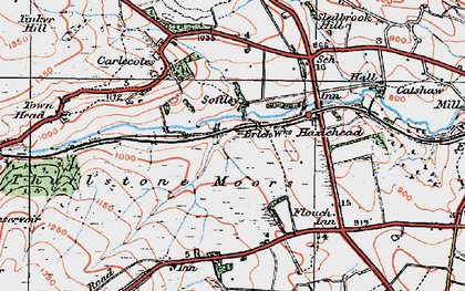 Old map of Soughley in 1924