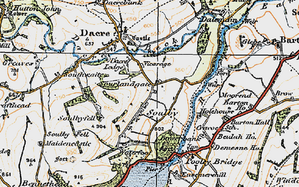 Old map of Dalemain in 1925