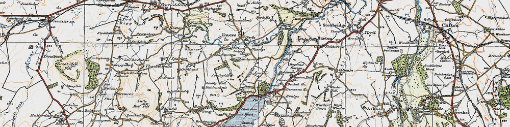 Old map of Dalemain in 1925