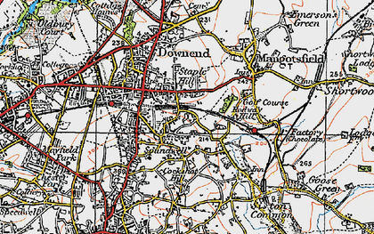 Old map of Soundwell in 1919