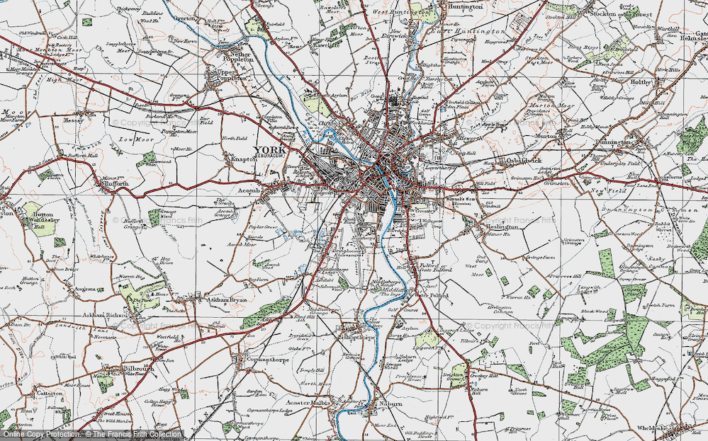 Old Map of South Bank, 1924 in 1924