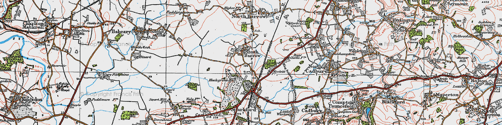 Old map of South Barrow in 1919