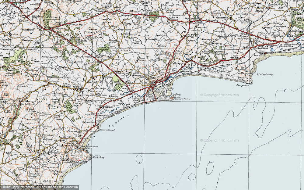Old Map of South Beach, 1922 in 1922