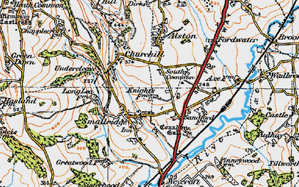 Old map of South Common in 1919