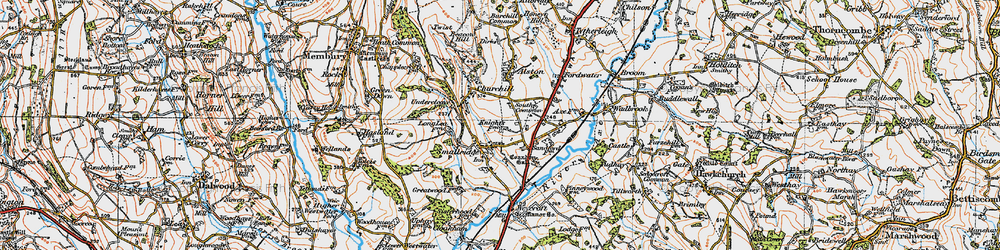 Old map of South Common in 1919