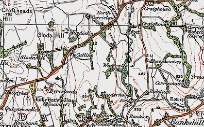 Old map of Balstack in 1925