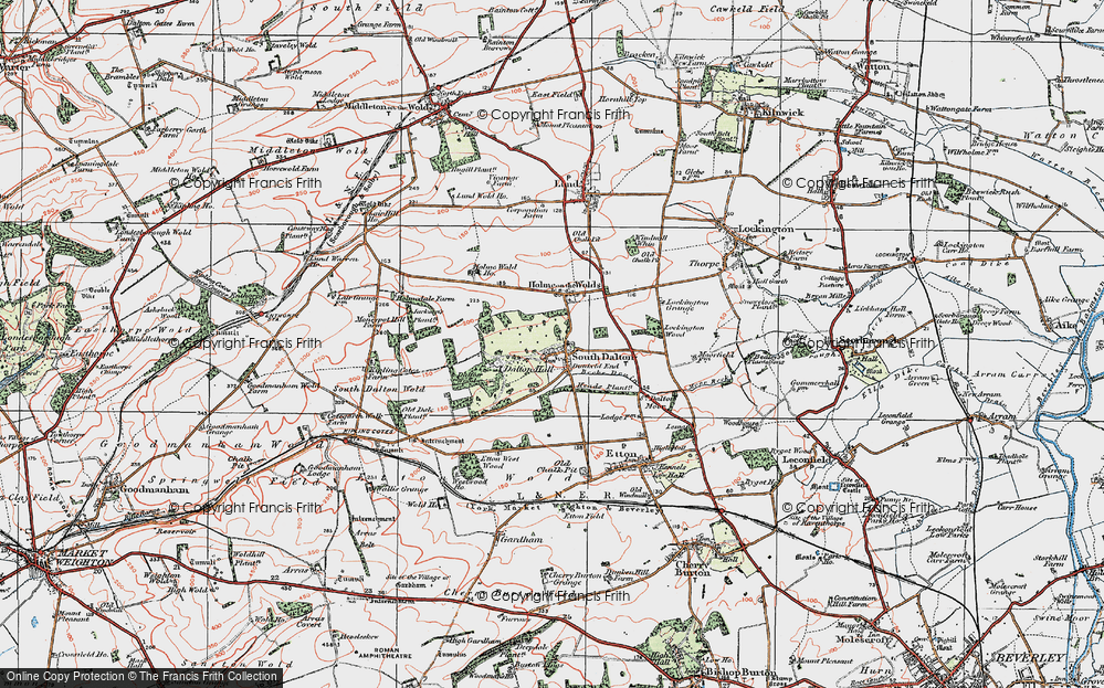 Old Map of South Dalton, 1924 in 1924