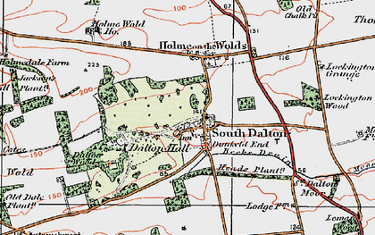 Old map of South Dalton in 1924