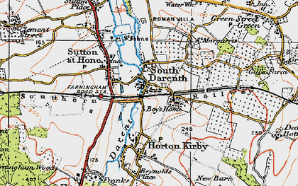 Old map of South Darenth in 1920