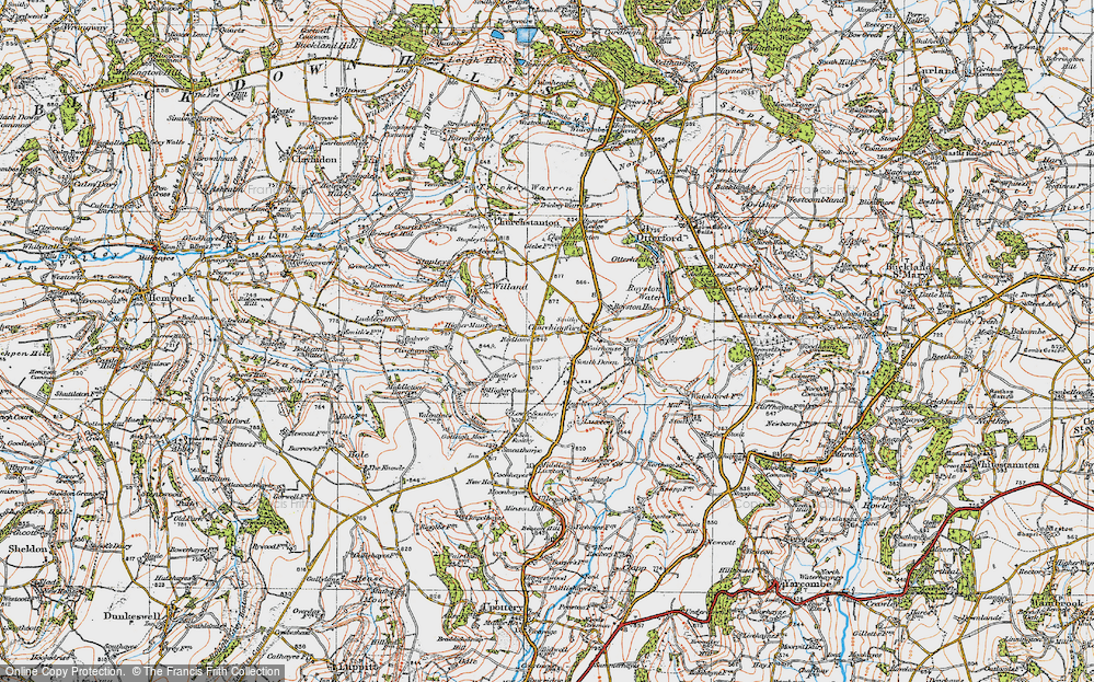 Old Map of South Down, 1919 in 1919