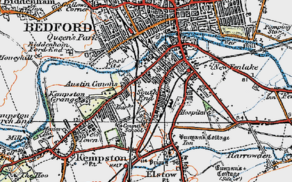 Old map of South End in 1919