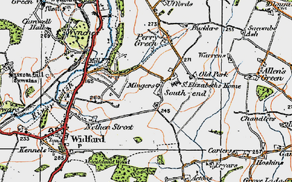Old map of St Elizabeth's School & Home in 1919