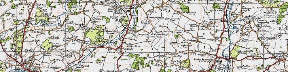 Old map of St Elizabeth's School & Home in 1919