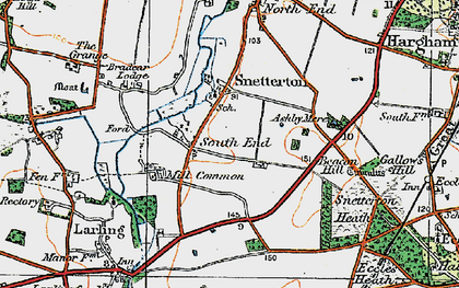 Old map of South End in 1920