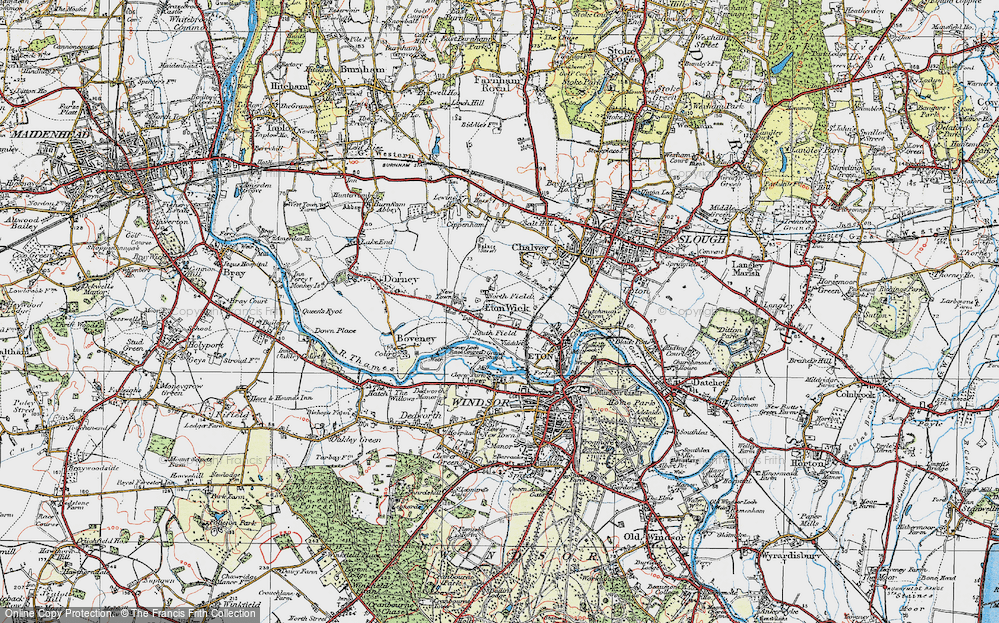 Old Map of South Field, 1920 in 1920