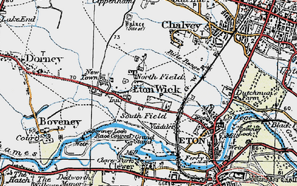 Old map of South Field in 1920