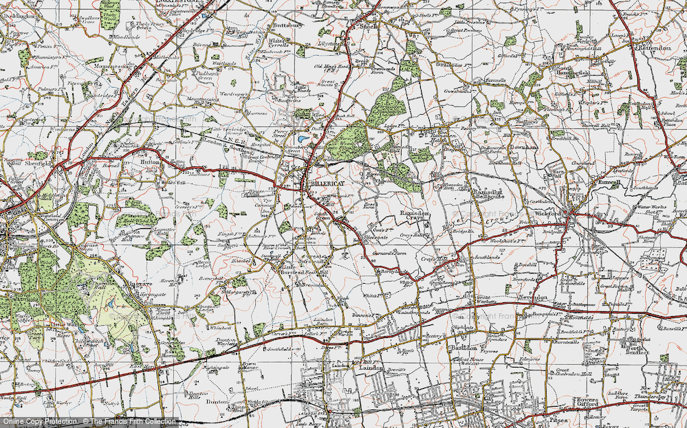 Old Map of South Green, 1920 in 1920