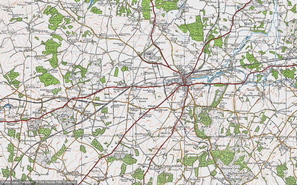 Old Map of South Ham, 1919 in 1919