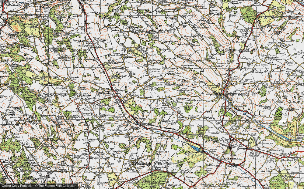 Old Map of South Heath, 1920 in 1920