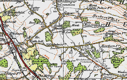 Old map of South Heath in 1920