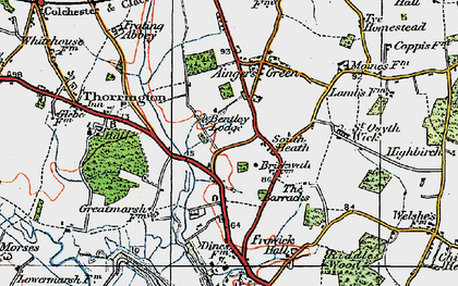 Old map of South Heath in 1921