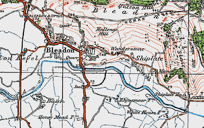 Old map of South Hill in 1919