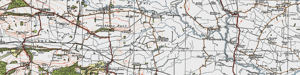Old map of Beech Tree Ho in 1925